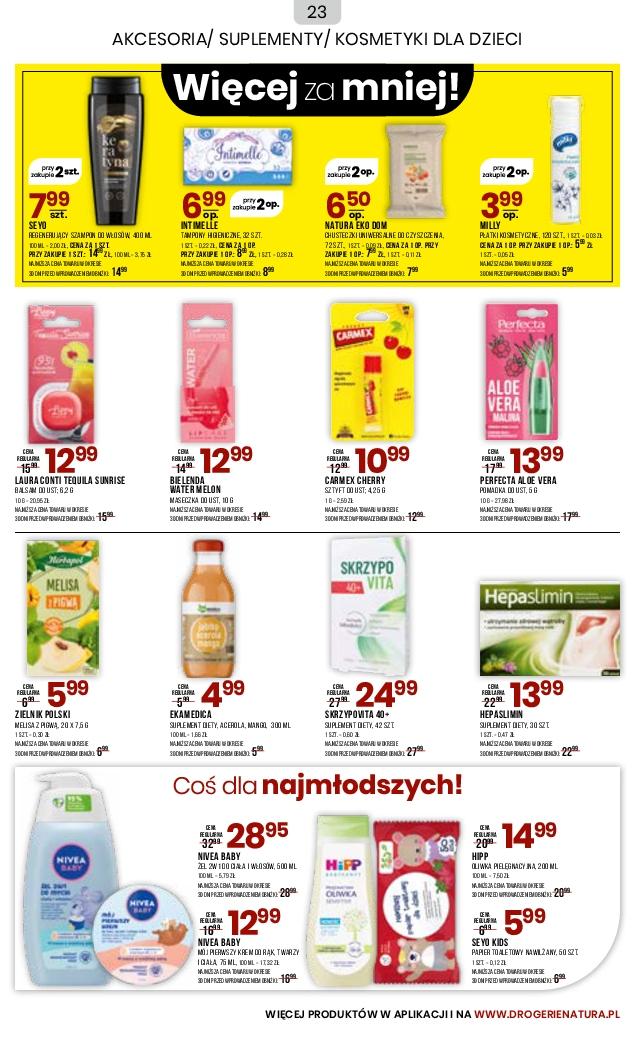 Gazetka promocyjna Drogerie Natura str. 23