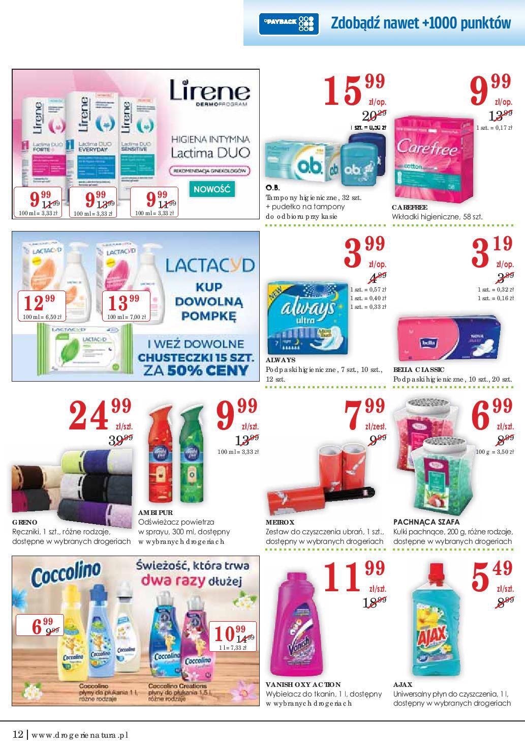 Gazetka promocyjna Drogerie Natura str. 12