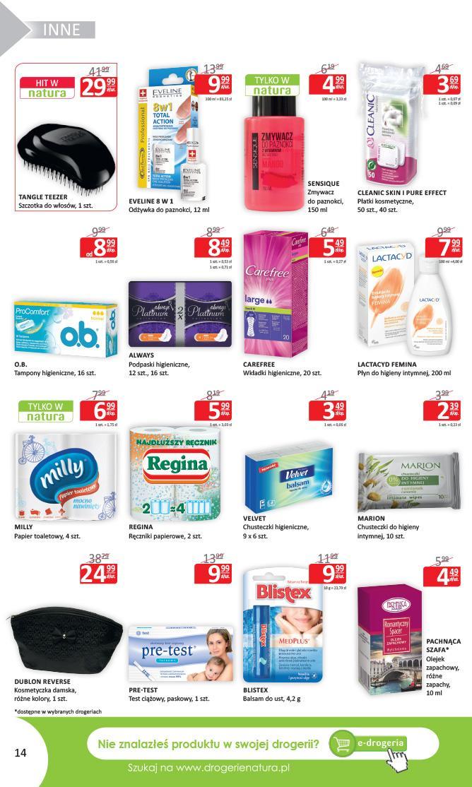 Gazetka promocyjna Drogerie Natura str. 14