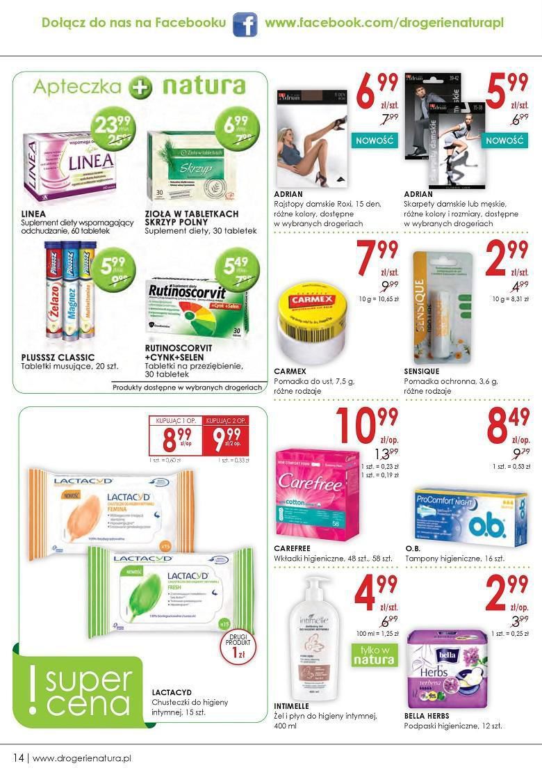 Gazetka promocyjna Drogerie Natura str. 14