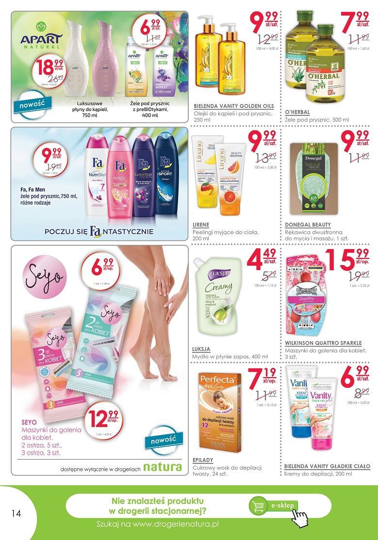 Gazetka promocyjna Drogerie Natura str. 14