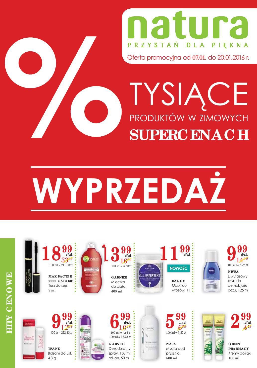 Gazetka promocyjna Drogerie Natura str. 1