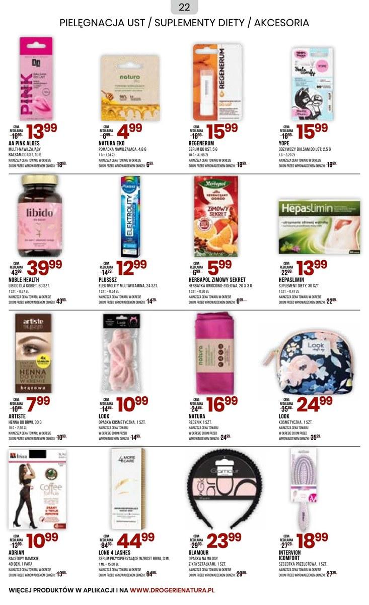 Gazetka promocyjna Drogerie Natura str. 22