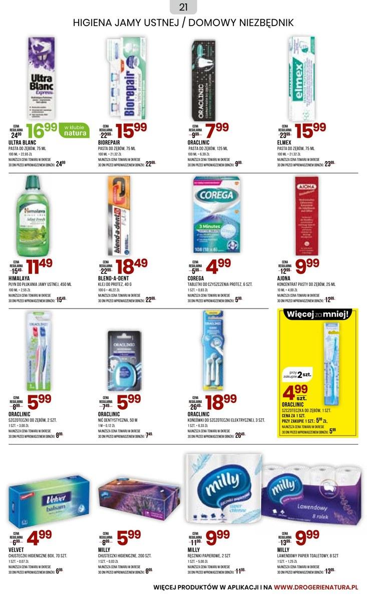 Gazetka promocyjna Drogerie Natura str. 21