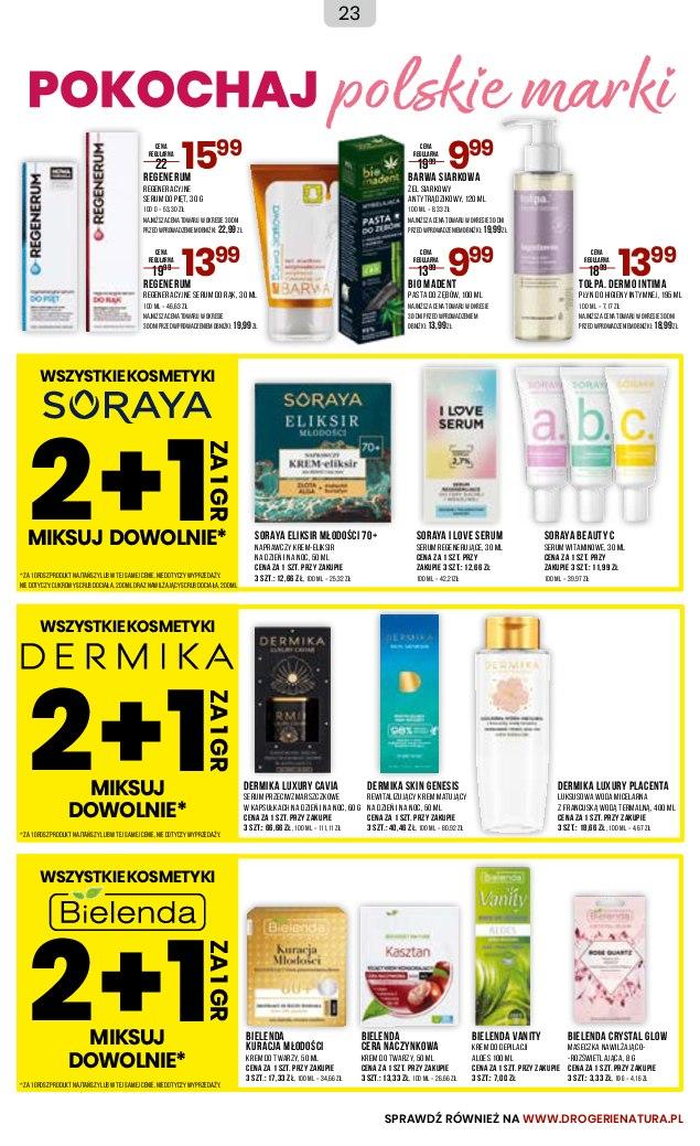 Gazetka promocyjna Drogerie Natura str. 23