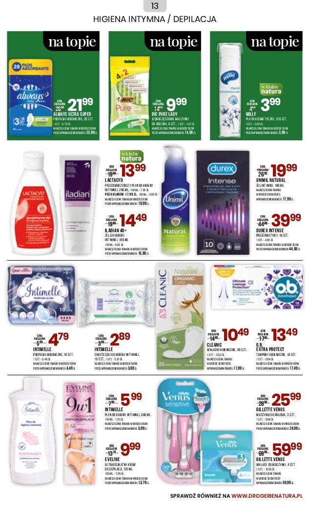 Gazetka promocyjna Drogerie Natura str. 13