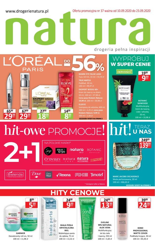 Gazetka promocyjna Drogerie Natura str. 1