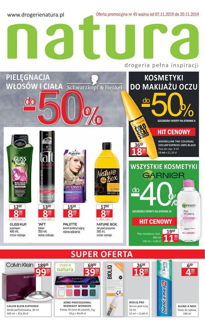 Gazetka promocyjna Drogerie Natura str. 1