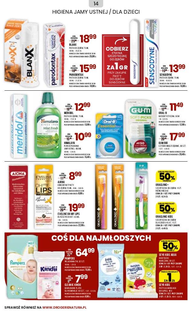 Gazetka promocyjna Drogerie Natura str. 14