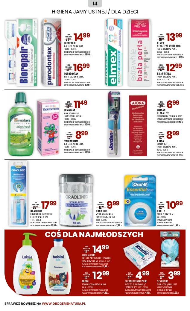 Gazetka promocyjna Drogerie Natura str. 14