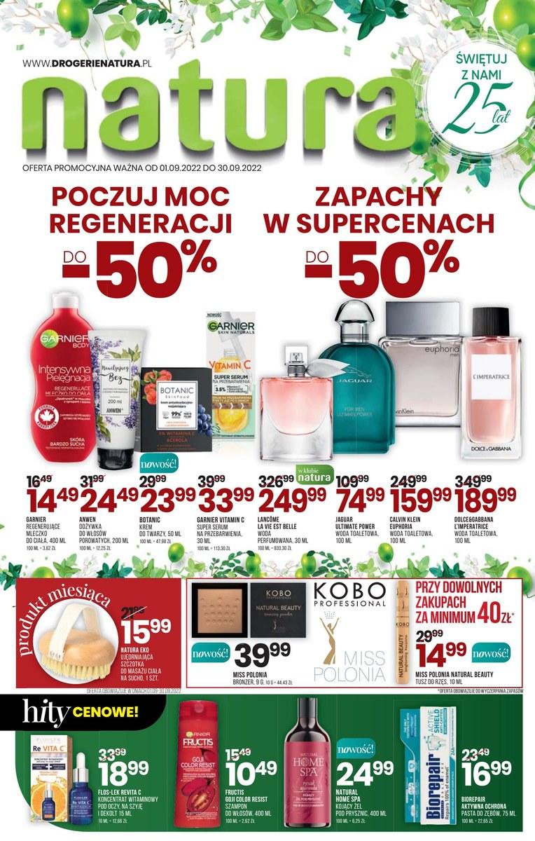 Gazetka promocyjna Drogerie Natura str. 1