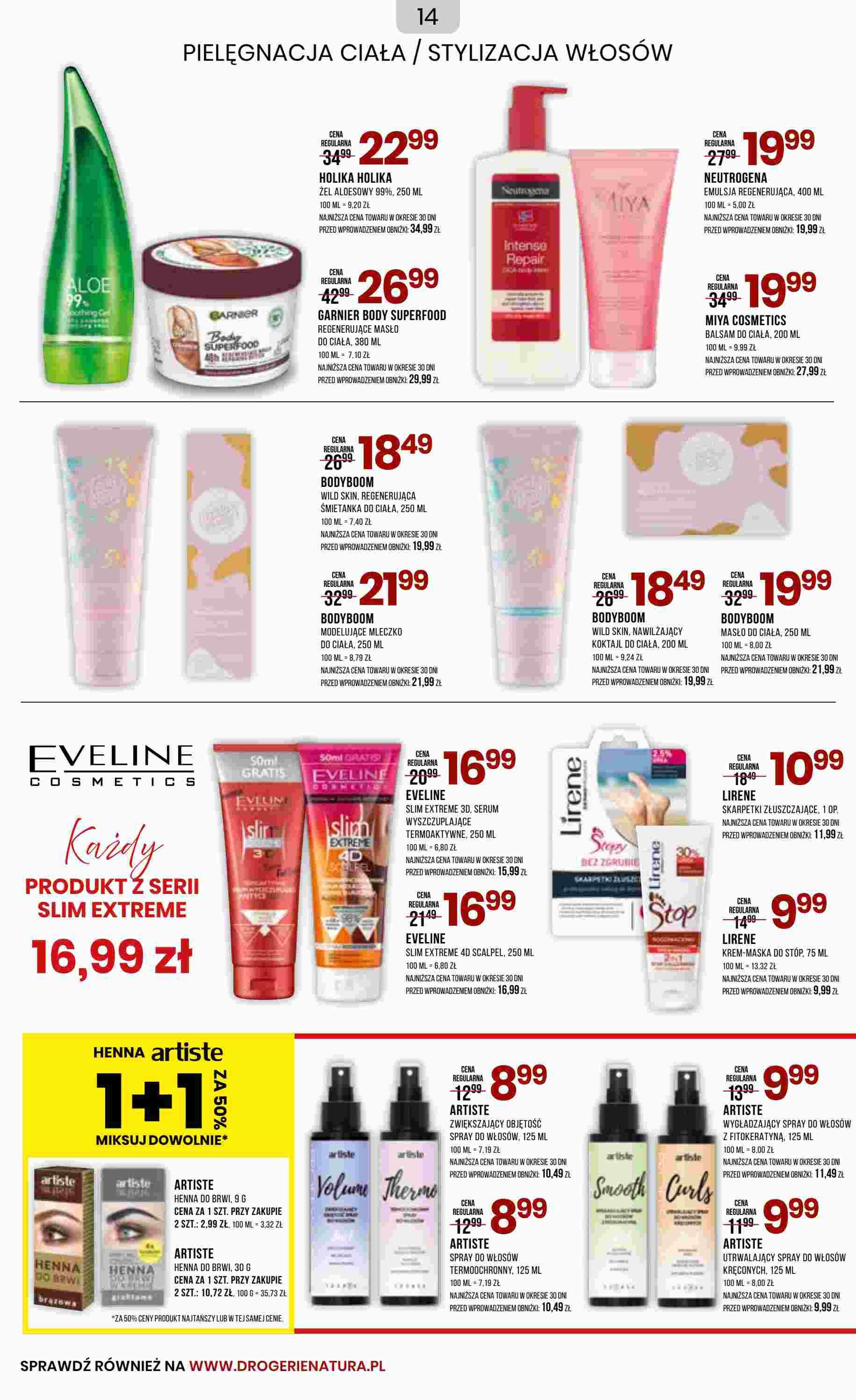 Gazetka promocyjna Drogerie Natura str. 14