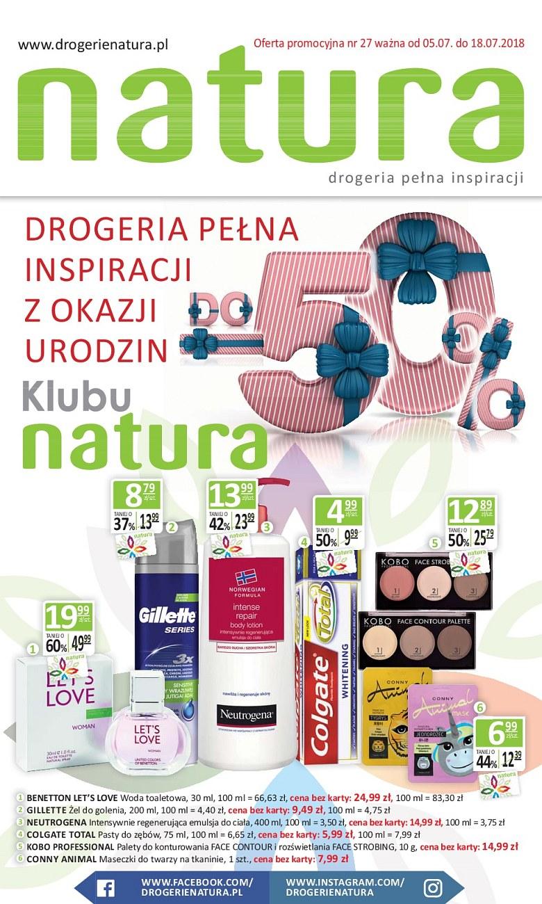 Gazetka promocyjna Drogerie Natura str. 1