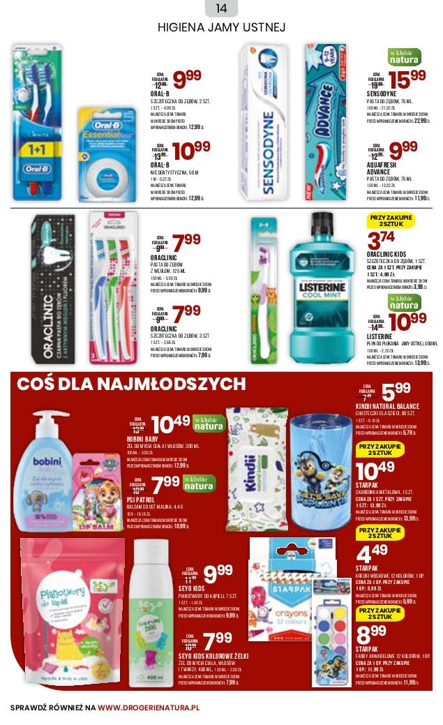 Gazetka promocyjna Drogerie Natura str. 14