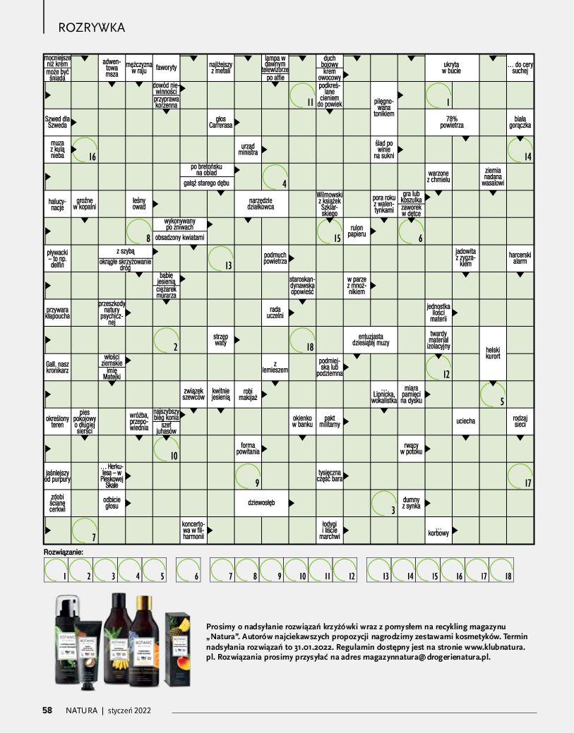 Gazetka promocyjna Drogerie Natura str. 58