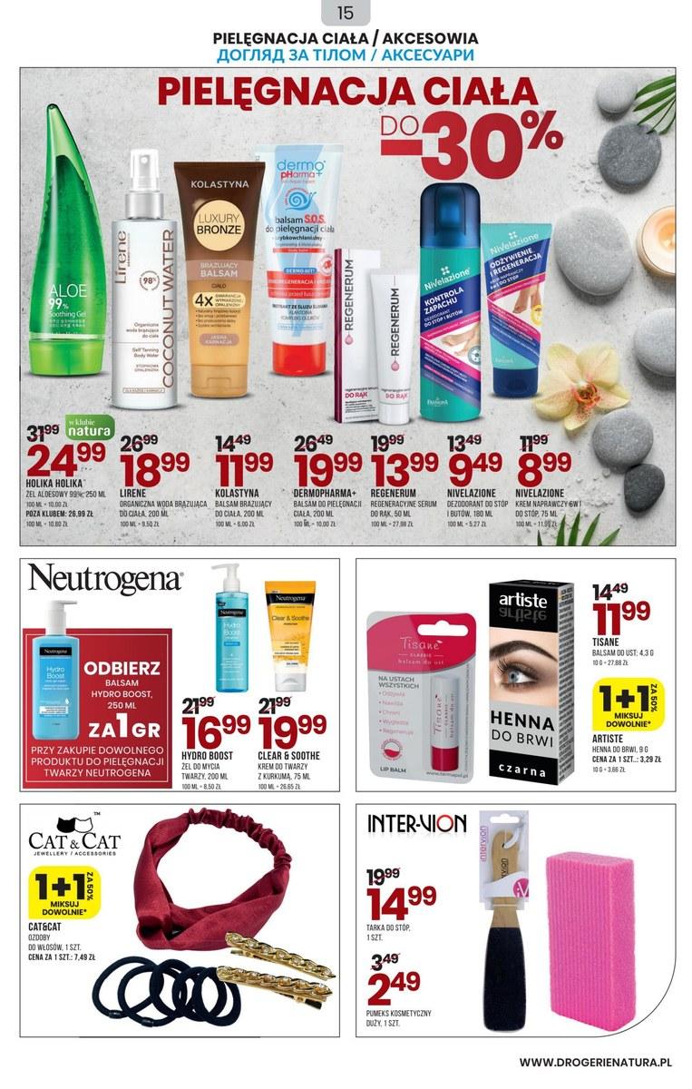 Gazetka promocyjna Drogerie Natura str. 15