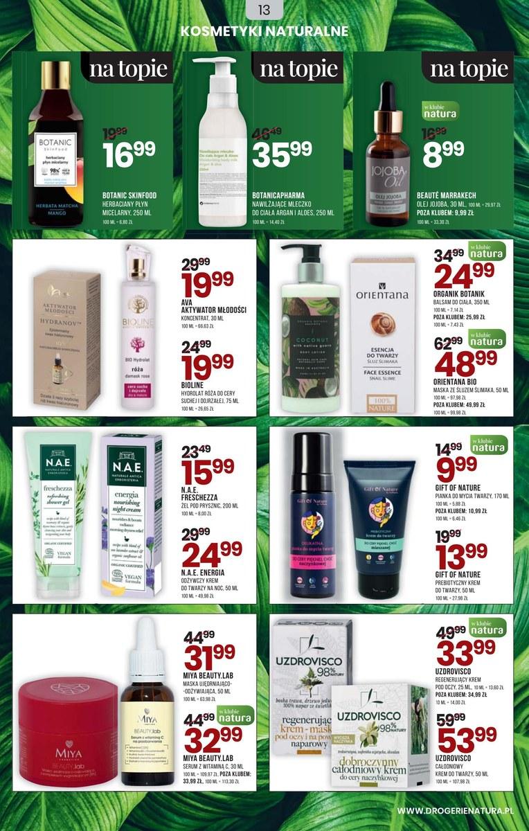 Gazetka promocyjna Drogerie Natura str. 13