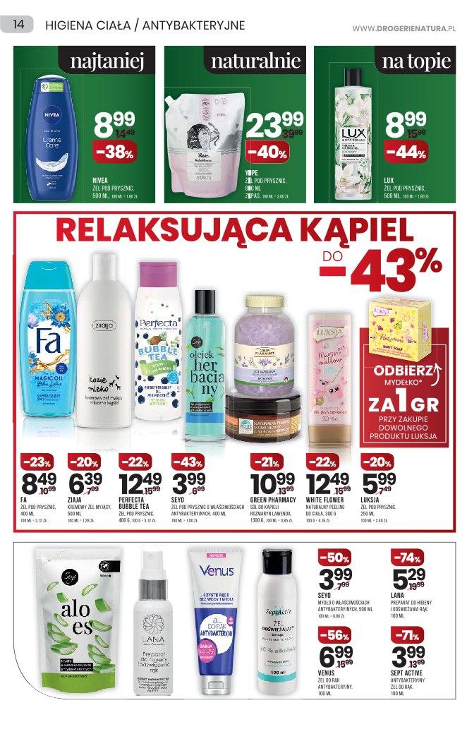 Gazetka promocyjna Drogerie Natura str. 14