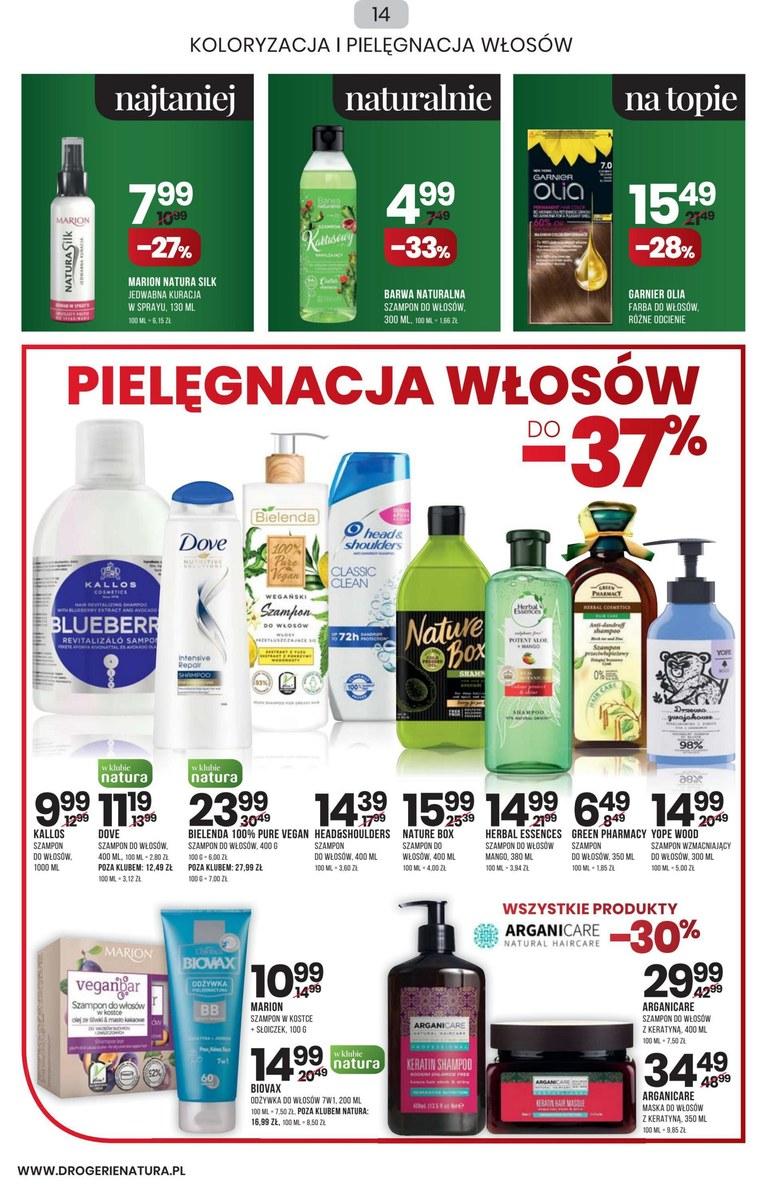 Gazetka promocyjna Drogerie Natura str. 14