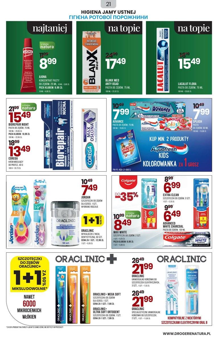 Gazetka promocyjna Drogerie Natura str. 21