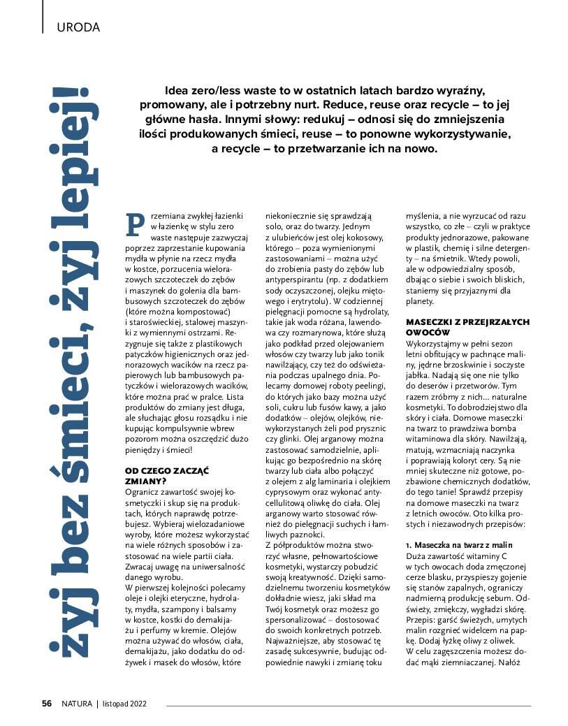 Gazetka promocyjna Drogerie Natura str. 56