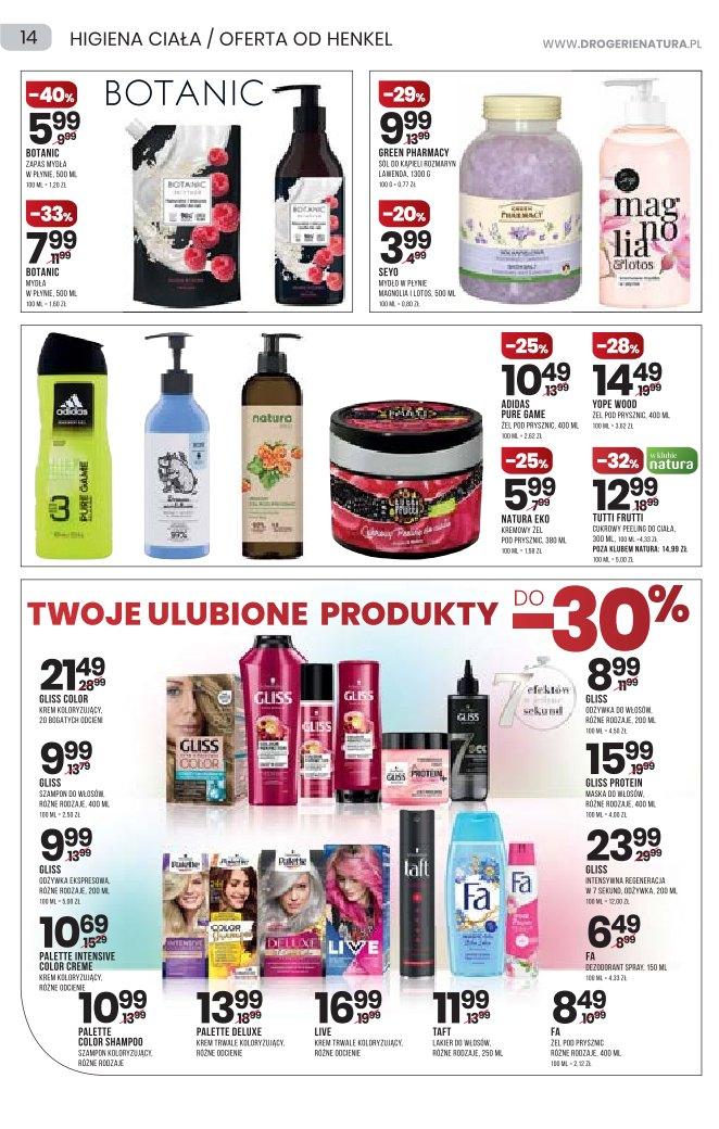 Gazetka promocyjna Drogerie Natura str. 14