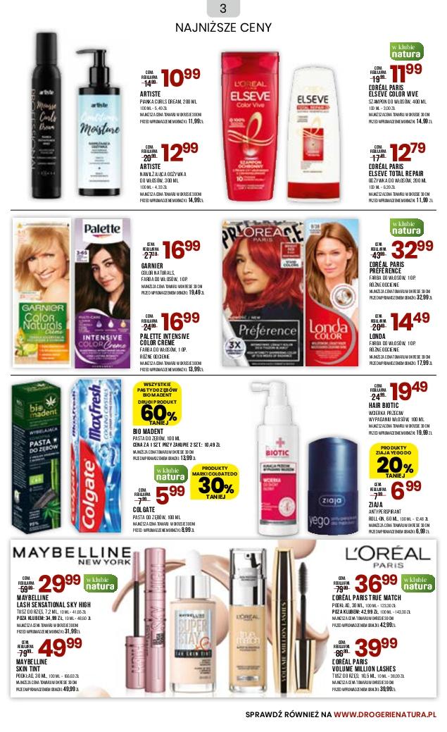 Gazetka promocyjna Drogerie Natura str. 3