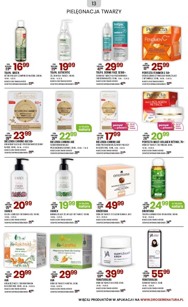 Gazetka promocyjna Drogerie Natura str. 13