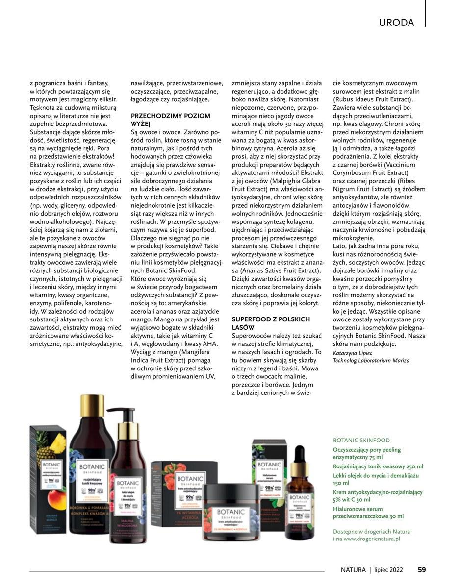 Gazetka promocyjna Drogerie Natura str. 59
