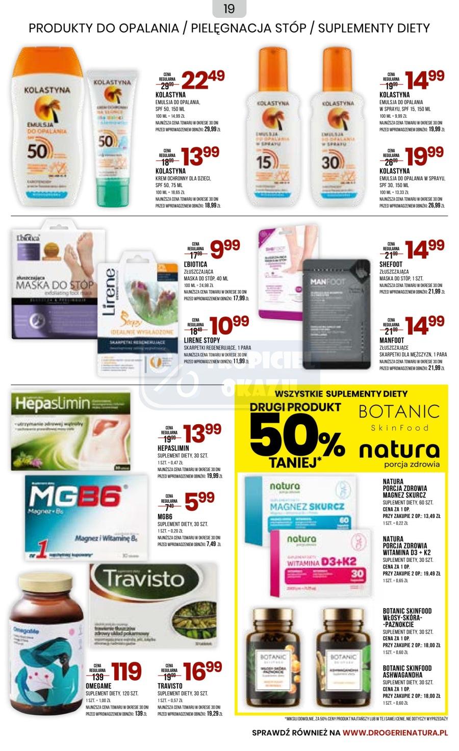 Gazetka promocyjna Drogerie Natura str. 19