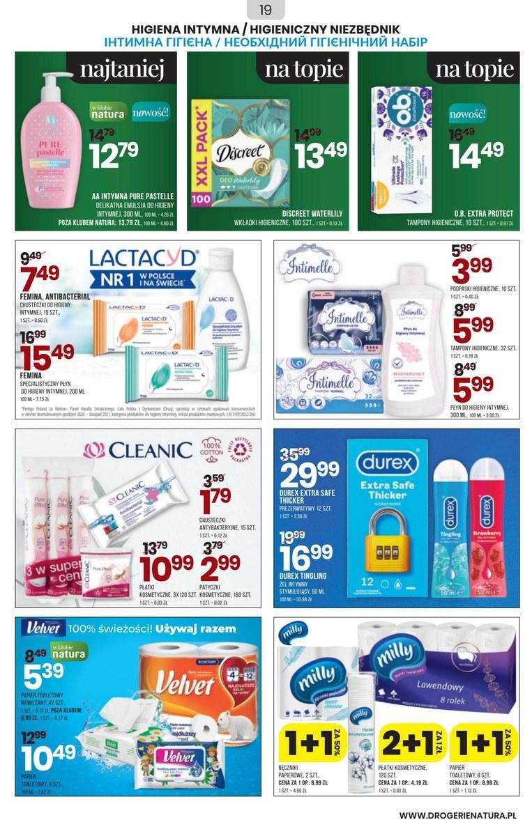 Gazetka promocyjna Drogerie Natura str. 19