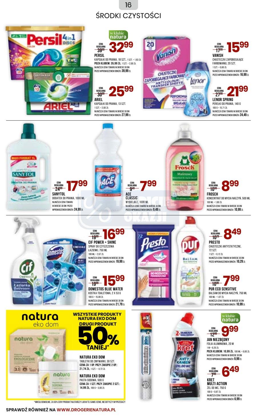 Gazetka promocyjna Drogerie Natura str. 16