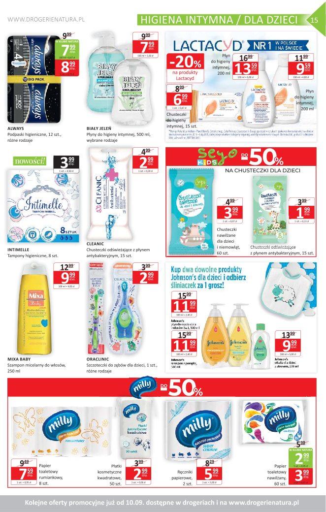 Gazetka promocyjna Drogerie Natura str. 15