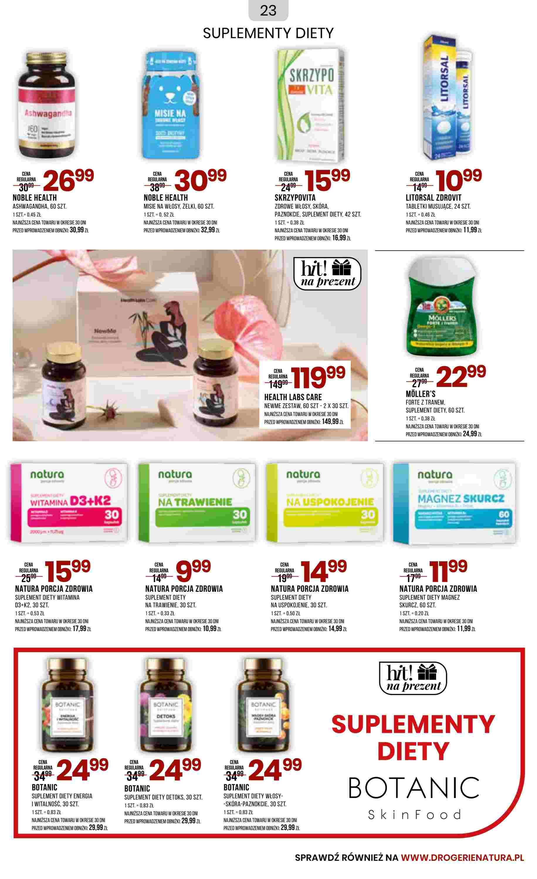 Gazetka promocyjna Drogerie Natura str. 23
