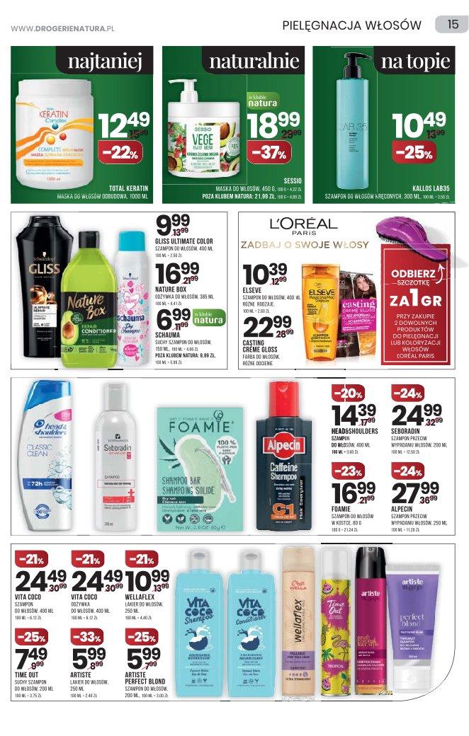 Gazetka promocyjna Drogerie Natura str. 15