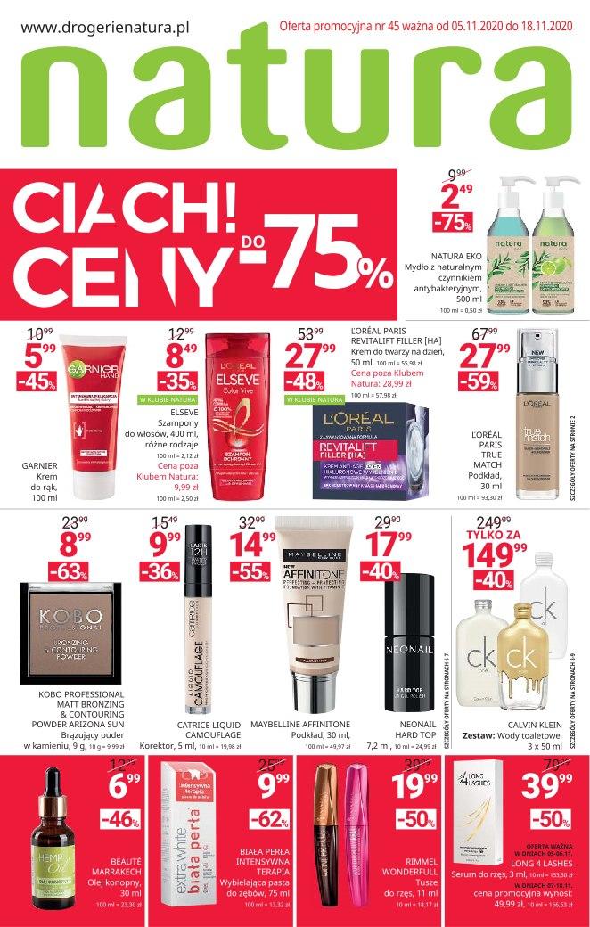 Gazetka promocyjna Drogerie Natura str. 1