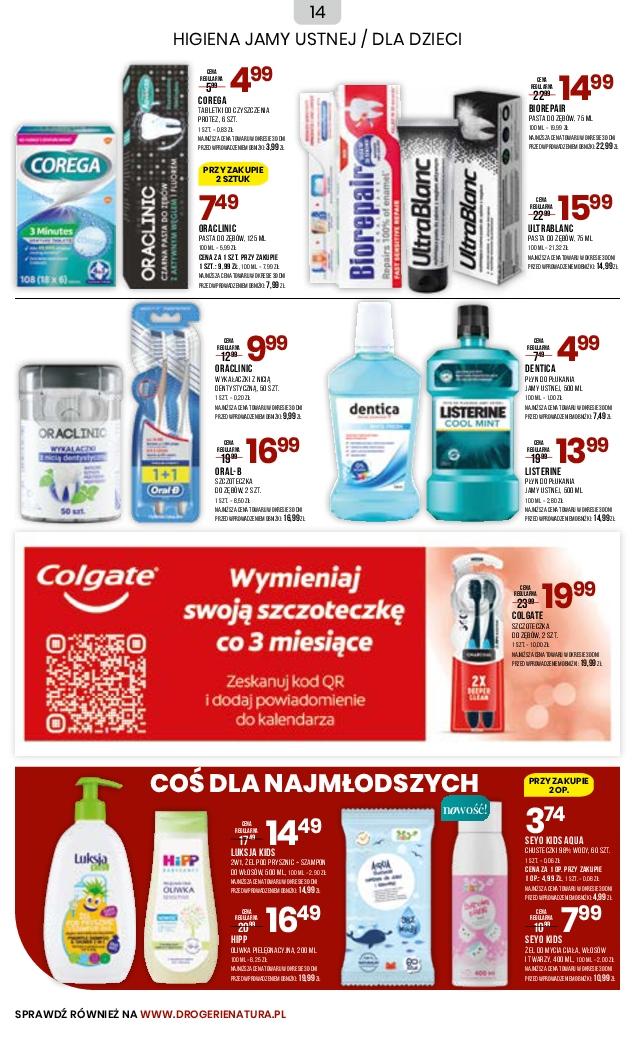 Gazetka promocyjna Drogerie Natura str. 14
