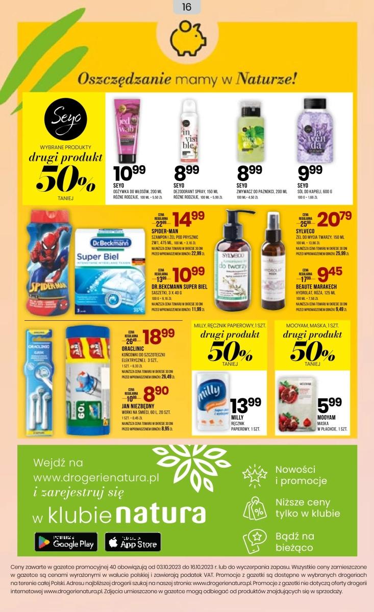 Gazetka promocyjna Drogerie Natura str. 16