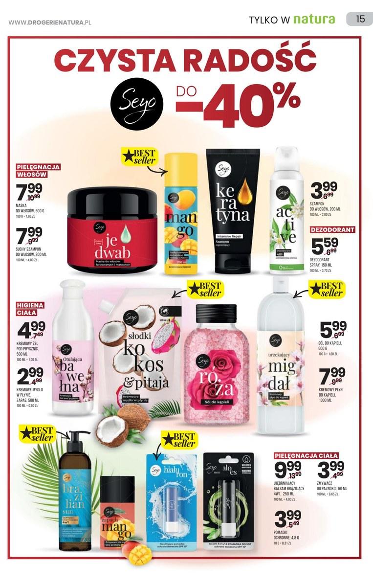 Gazetka promocyjna Drogerie Natura str. 15