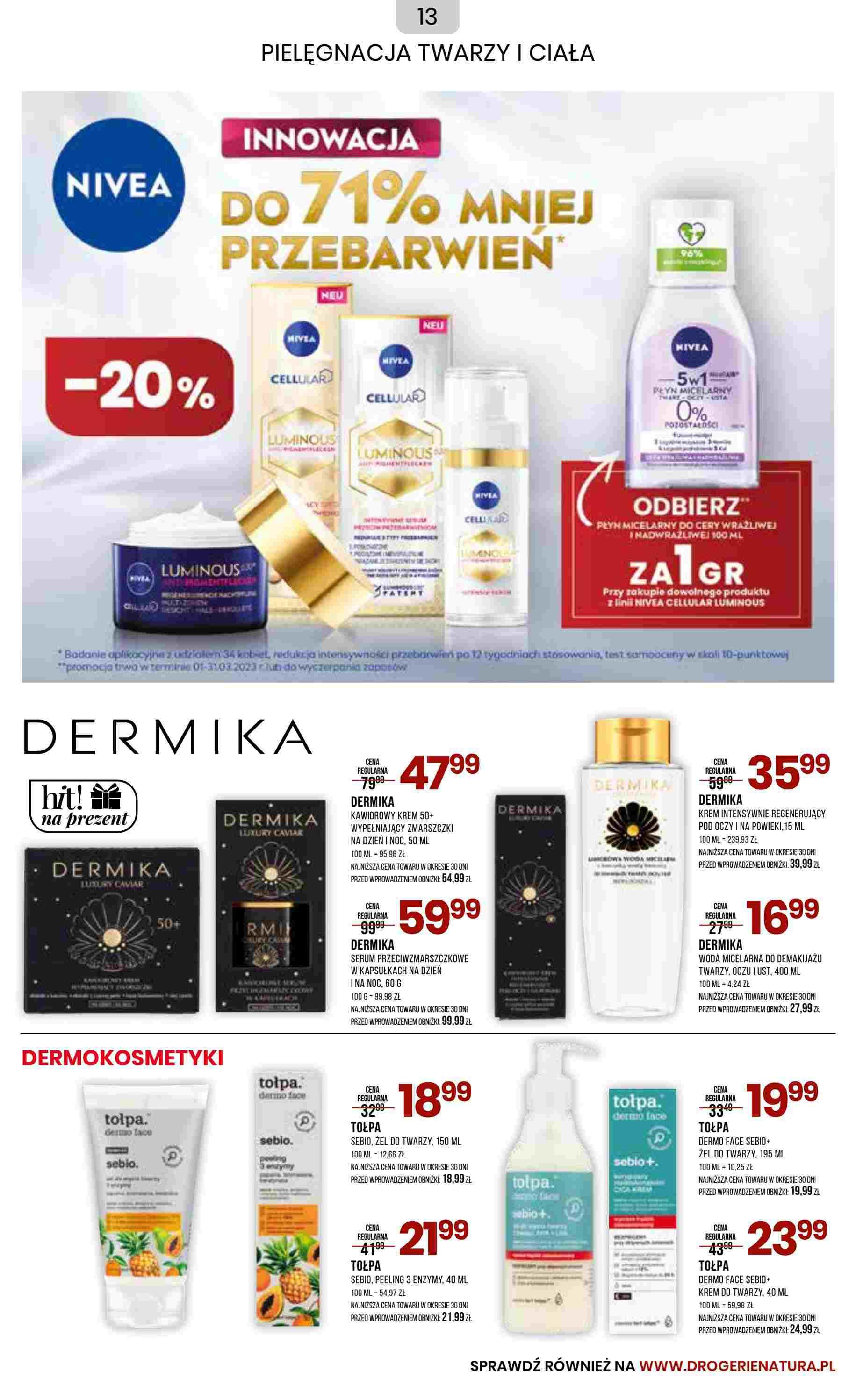 Gazetka promocyjna Drogerie Natura str. 13