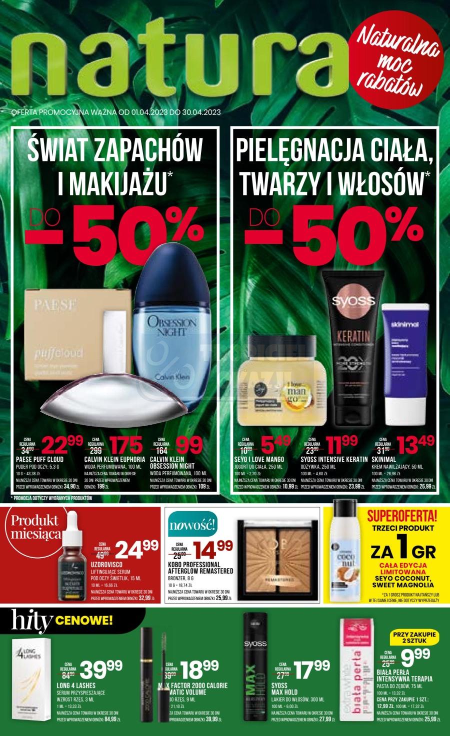 Gazetka promocyjna Drogerie Natura str. 1