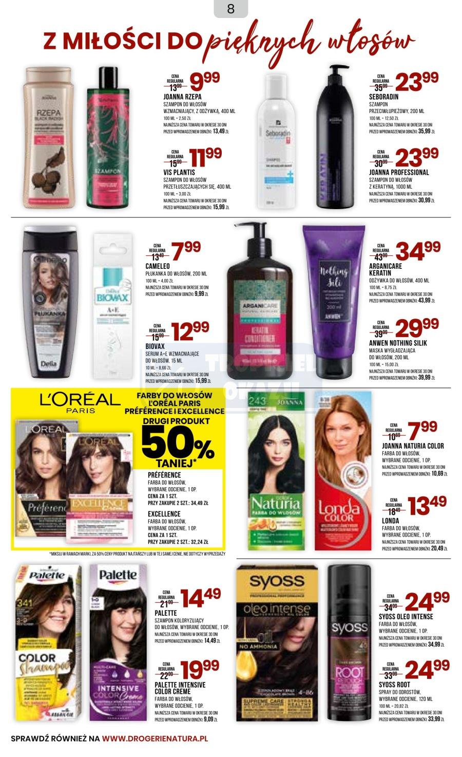Gazetka promocyjna Drogerie Natura str. 8