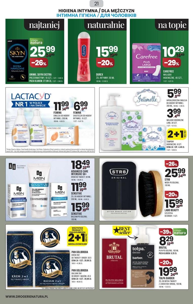 Gazetka promocyjna Drogerie Natura str. 21