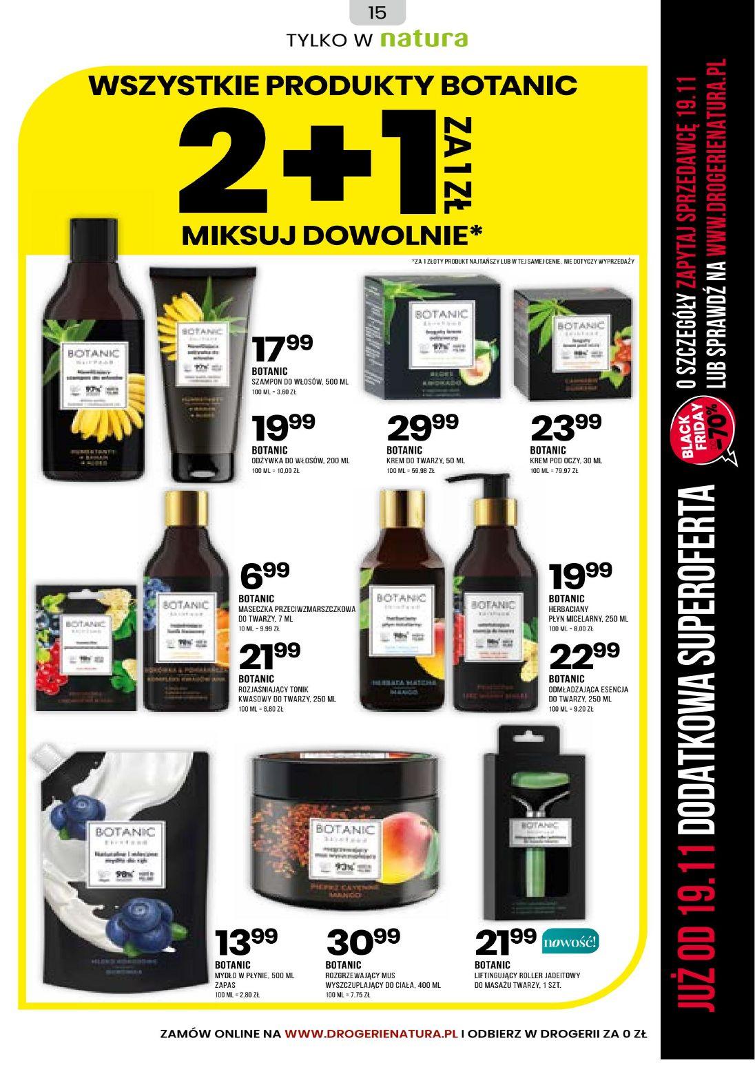 Gazetka promocyjna Drogerie Natura str. 15
